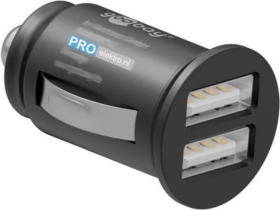 Goobay USB-Autoladegerät doppelt 12V-24V 2,4A - 9540127
