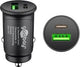 Goobay USB-Autoladegerät USB-C und USB-A 12V-24V 3A schwarz - 9540129
