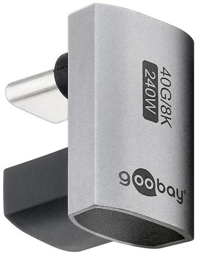 Goobay USB-C-Adapter | männlich weiblich | u-Form | 180-Grad-Adapter – 9550436