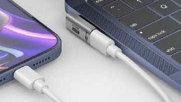 Goobay USB-C-Adapter | männlich weiblich | vertikal | gedreht | 90-Grad-Adapter – 9550435