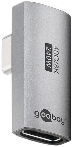 Goobay USB-C-Adapter | männlich weiblich | vertikal | gedreht | 90-Grad-Adapter – 9550435