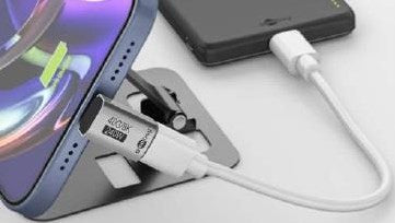 Goobay USB-C-Adapter | männlich weiblich | vertikal | lang | 90-Grad-Adapter – 9550434