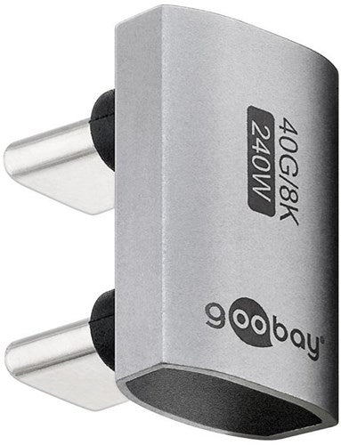 Goobay USB-C-Adapter | männlich männlich | u-Form | 180-Grad-Adapter – 9550437