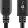 Ngk Goobay USB-C-Stecker – USB-C-Buchse verfügbar | 1m schwarz - 9550230