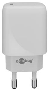 Goobay USB-C Schnellladegerät | 20w | weiß | Stromversorgung – 9550190