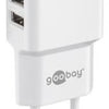 Goobay USB-Ladegerät abgewinkelt doppelt 2,4a weiß - 9550150