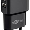 Goobay USB-Ladegerät abgewinkelt doppelt 2,4a schwarz - 9550140