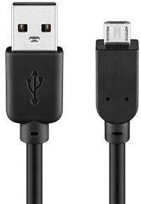 Goobay USB-Micro-Ladekabel 1m schwarz - 9550350