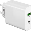 Goobay USB + USB-C Schnellladegerät 45W weiß - 9550194