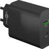 Goobay USB + USB-C Schnellladegerät 45W schwarz - 9550193