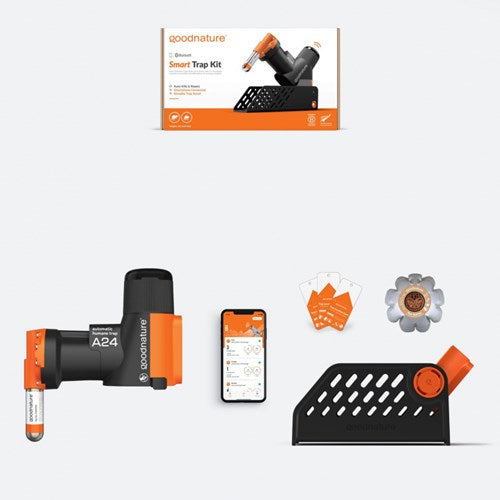 Gallagher Goodnature Smart Trap Kit | ungiftige Falle | 24x automatischer Reset | inklusive Fangkarten | Verbinden Sie sich mit der kostenlosen App – 483179