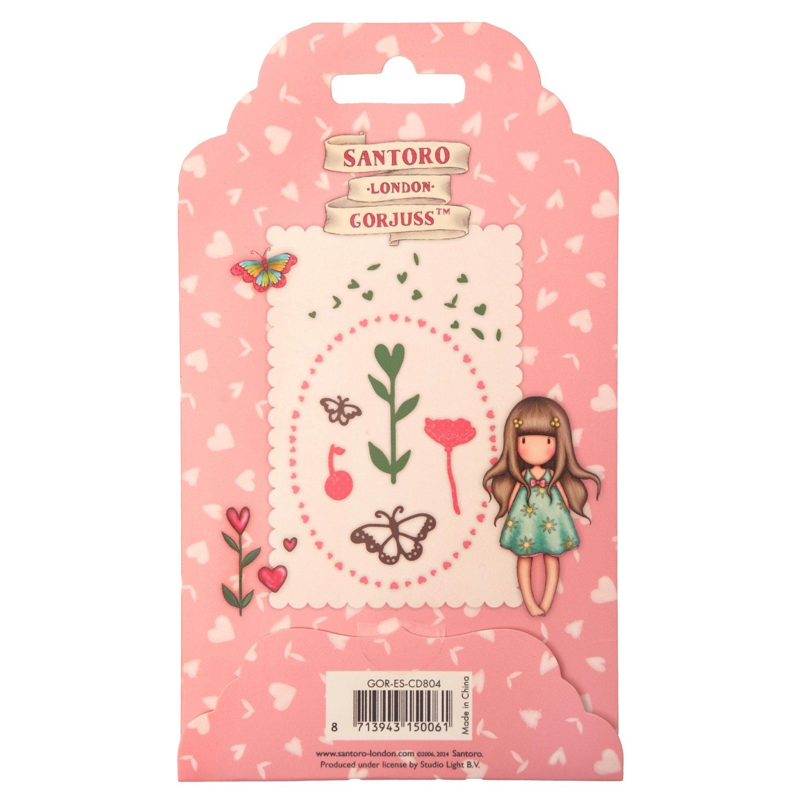 Studiolicht • Gorjuss-Stanzform Herzen, Schmetterlinge, Blumen