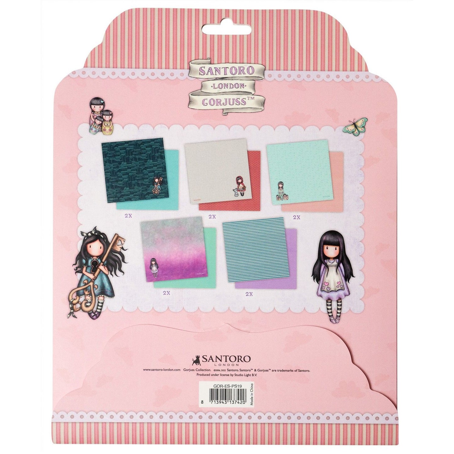 Studiolicht • Gorjuss-Papierset 5x2 doppelseitige Designs