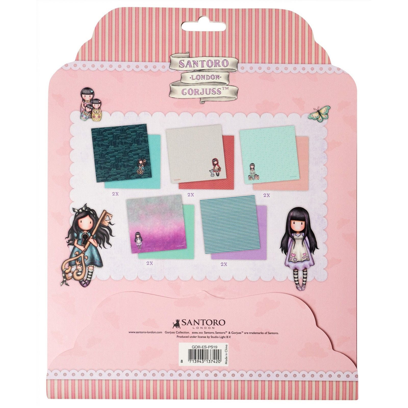 Studiolicht • Gorjuss-Papierset 5x2 doppelseitige Designs