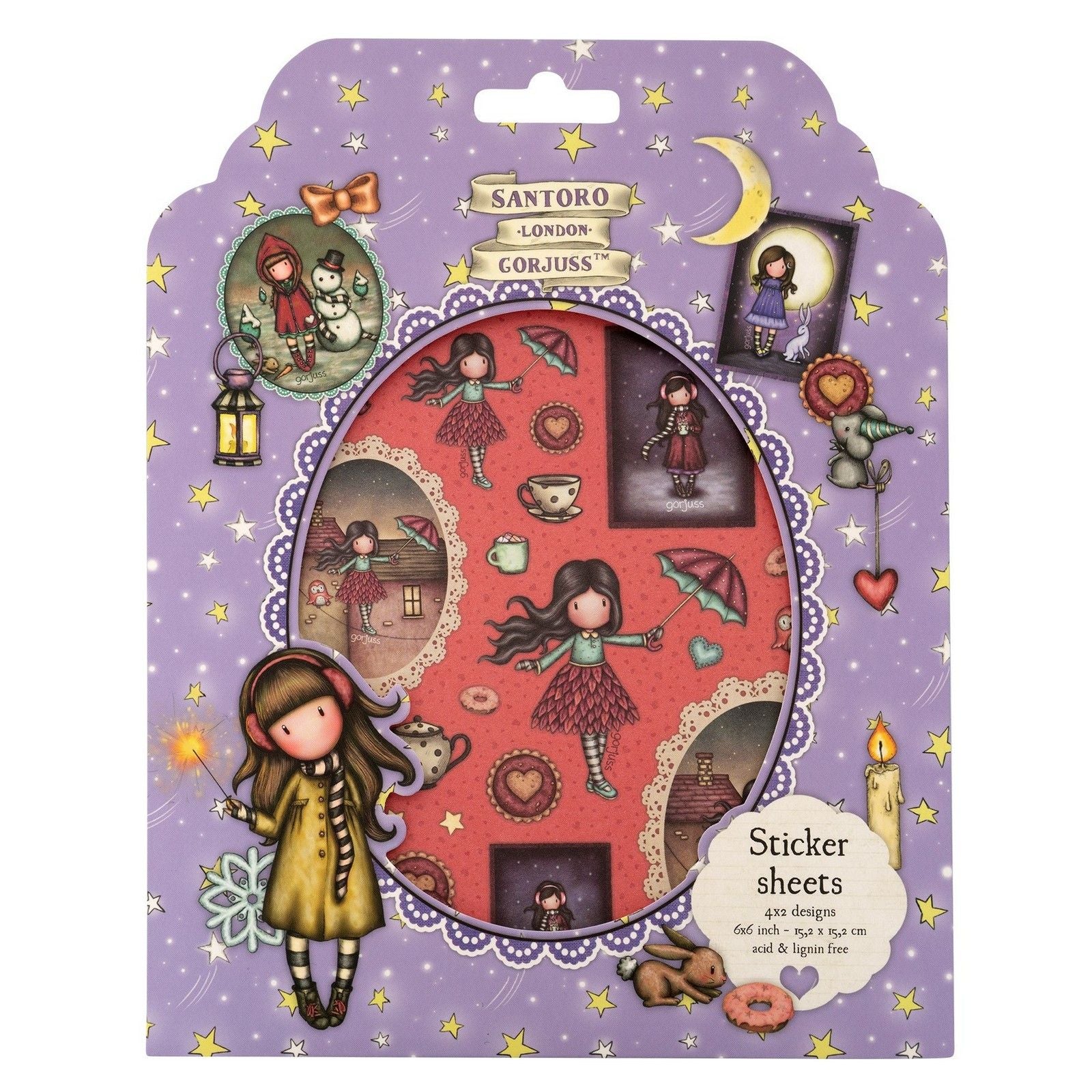 Studiolicht • Gorjuss Essentials Aufkleberbögen 4x2 Designs