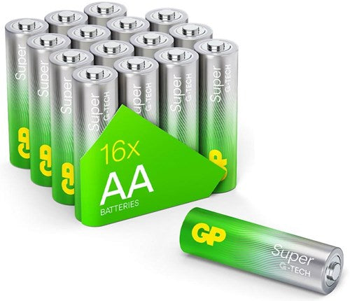 Super alkalische AA -Batterien 16 PS