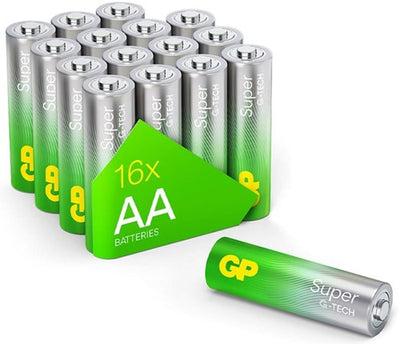 Super alkalische AA -Batterien 16 PS