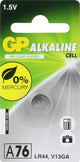 GP LR44 Alkaline Knopfzelle 1,5 V 1pk