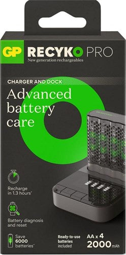 GP Batterieladegerät USB 1,3h mit 4x2100mA AA-Batterie - 3503077