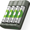 GP USB -Batterieladegerät + 4 x AA Batterien 2100mah nimh