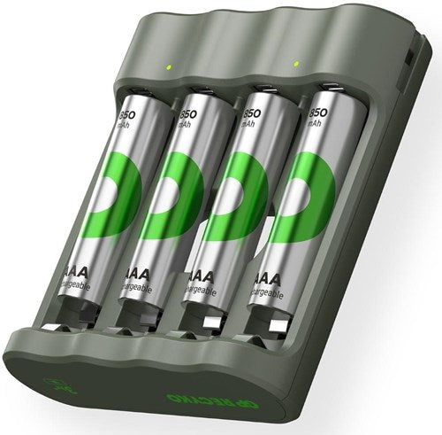GP-Batterieladegerät USB 3h mit 4x850mA AAA-Batterie - 3503060
