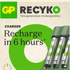 GP-Batterieladegerät USB 3h mit 4x850mA AAA-Batterie - 3503060