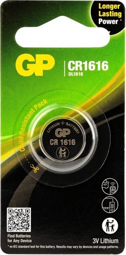 GP CR1616 Lithium -Knopfzelle 3V 1HK