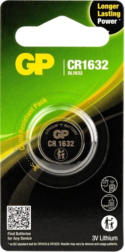 GP - CR1632 Lithium -Knopfzelle 3V 1pk