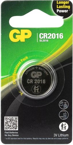 GP CR2016 Lithium -Knopfzelle 3V 1pk