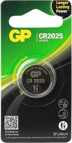 GP CR2025 Lithium -Knopfzelle 3V 1HK