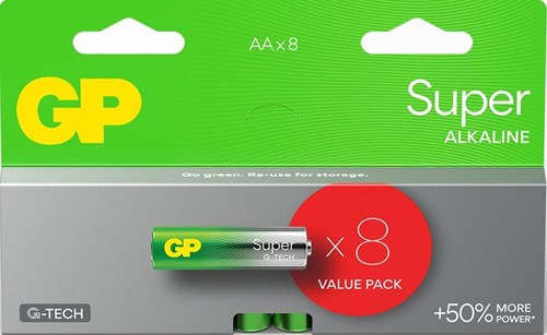 GP GP 8 Multipack AA-Batterie Alkali LR06 15A – 3012260