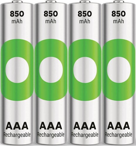 GP wiederaufladbare AAA -Batterien 850mah nimh 4pk