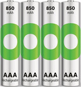 GP wiederaufladbare AAA -Batterien 850mah nimh 4pk - afbeelding 2