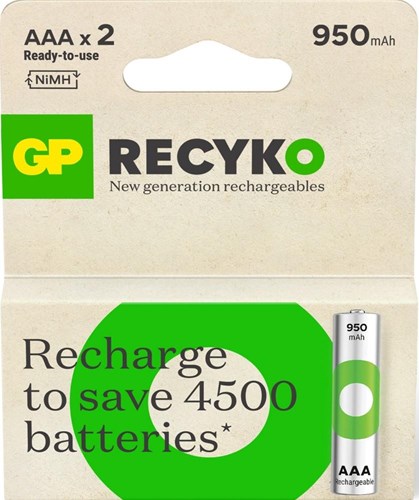 GP NiMH-Akku AAA 950 mA Blister (2) – 3311420