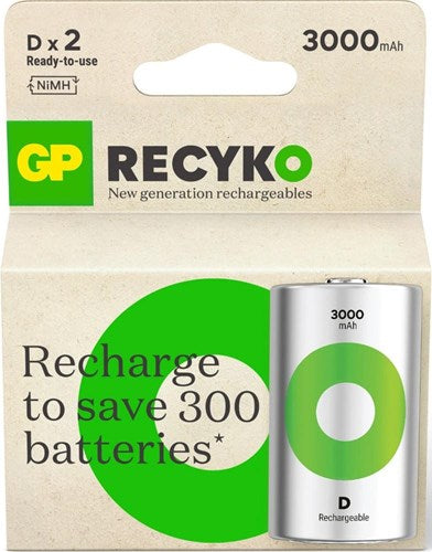 GP NiMH-Akku D 3000 mA Blister (2) – 3311470