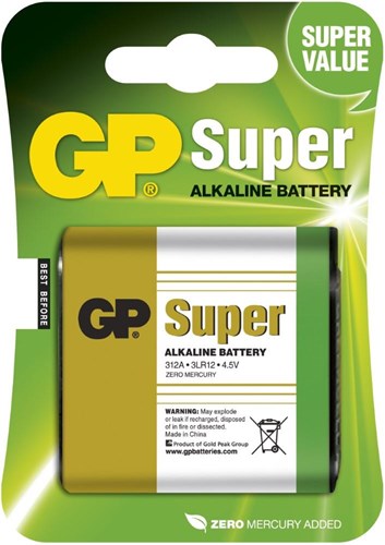 GP Super Alkaline 4,5 V flach 3lr12 312a 3012430