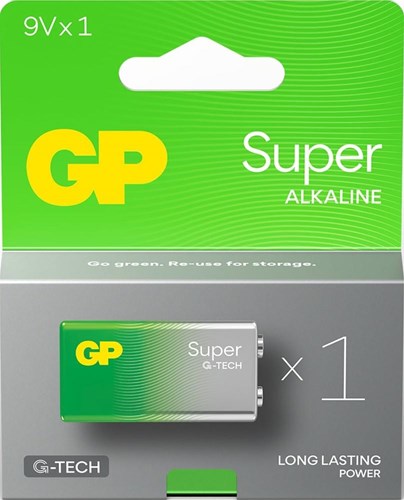 GP Super-Alkali 9 Volt 6lr61 1604a 3012425
