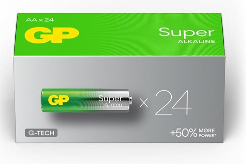 GP Super-Alkalibatterie AA-Box (24) – 3012290