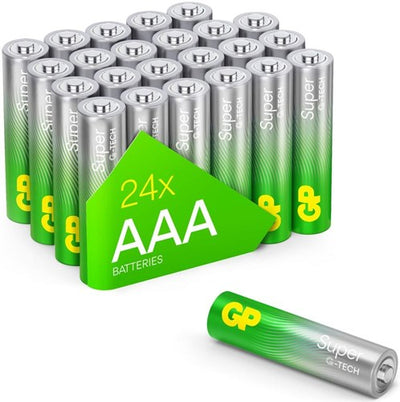 GP Super-Alkali-Batterie, AAA-Box (24) – 3012292