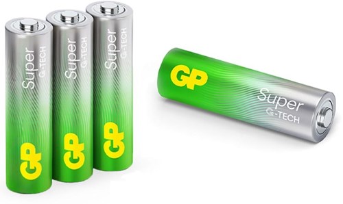 Super-Alkali-AA-Batterien, 4 Stück