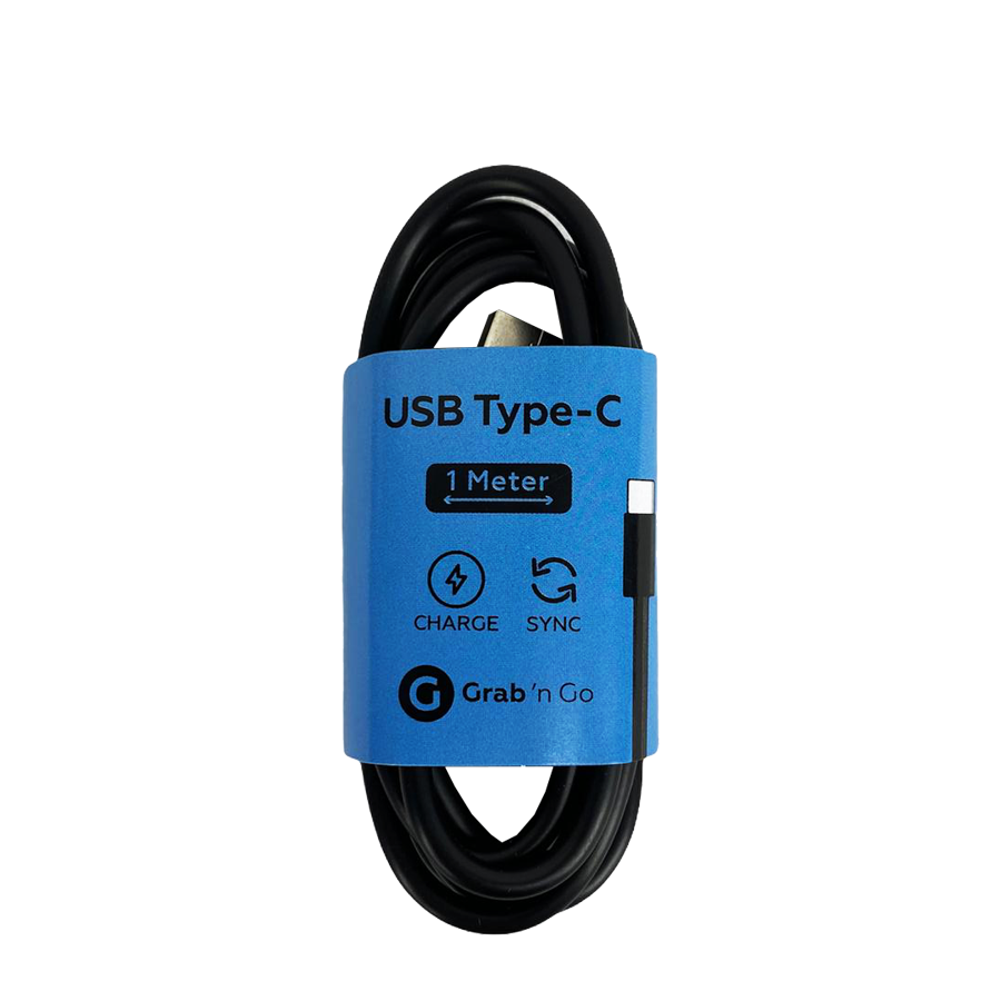 Grab 'n Go-Kabel USB Typ-C schwarz 100 cm