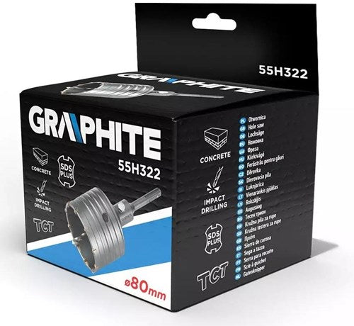 Graphit-Kastenbohrer 80 mm + SDS – 6480300