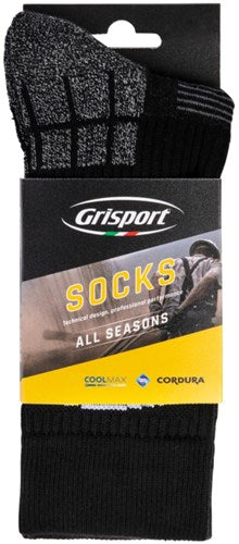 Grisport Ganzjahressocken 25108 | schwarz grau | Größe 42 - 00.048.178.39
