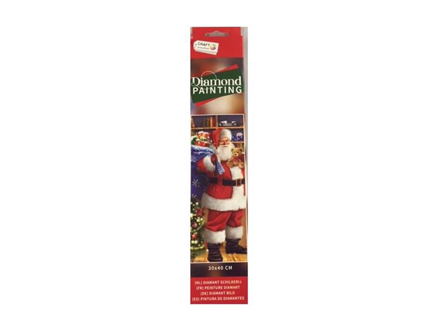 Grafix Diamantgemälde Weihnachtsmann 30x40cm