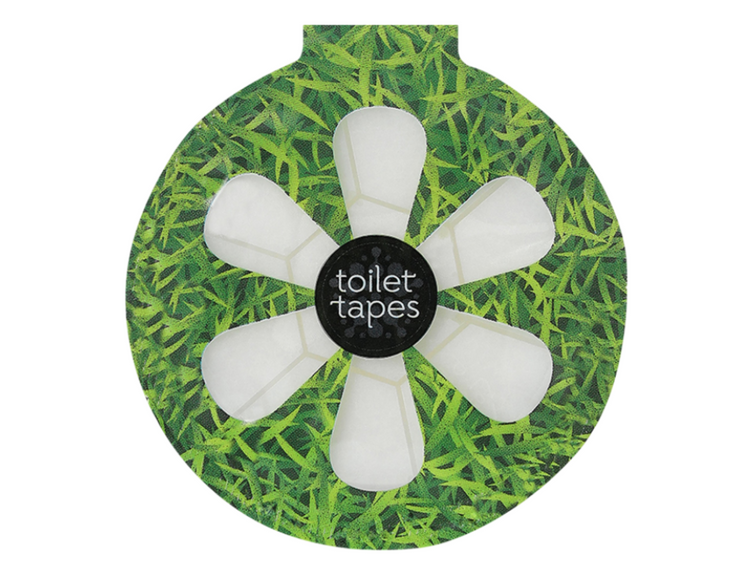 Toilettenbänder Toilettenband WC Block Groovy Gras