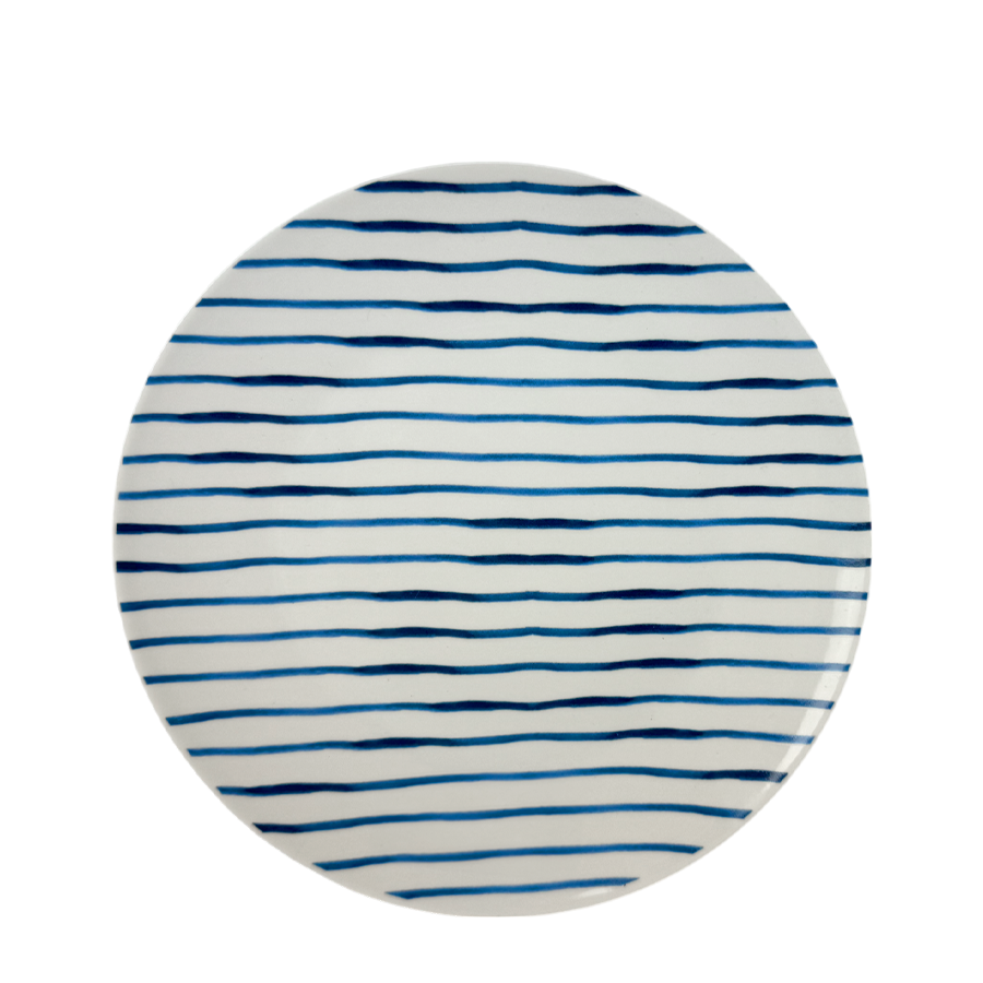 Gusta Teller Streifen blau ø20cm