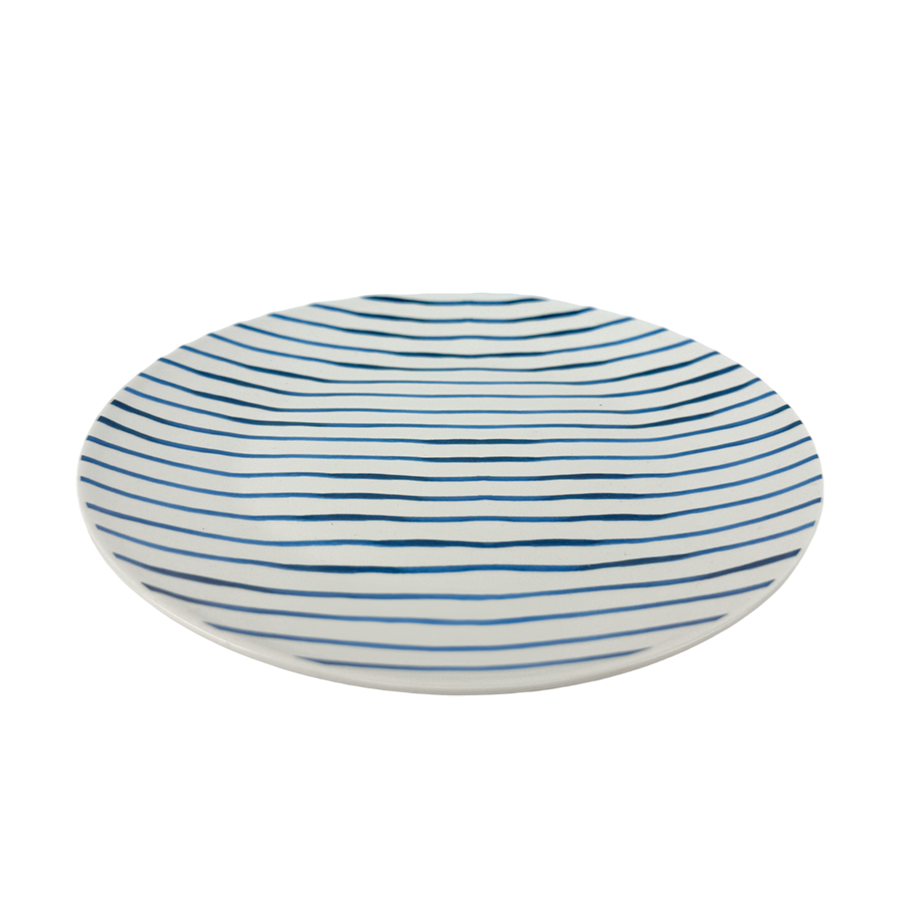 Gusta Teller Streifen blau ø20cm