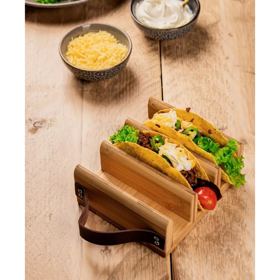 Gusta Taco-Halter Bambus 14x12cm