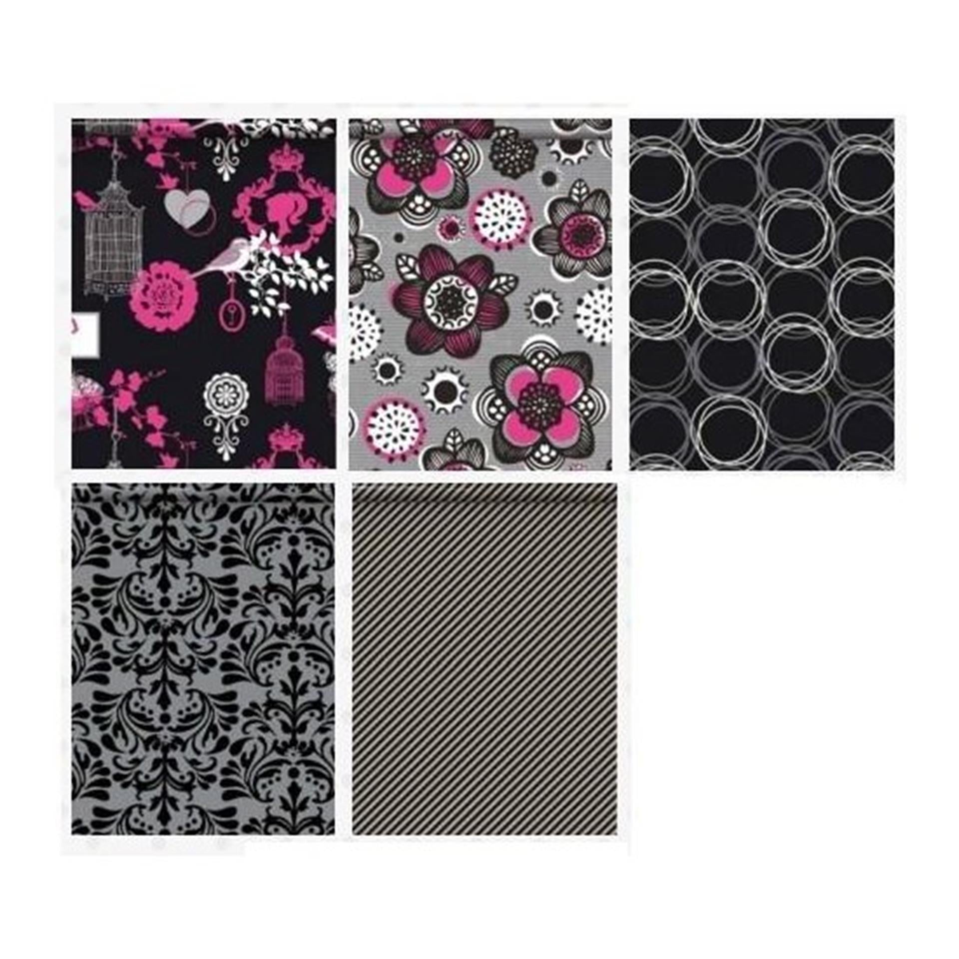 Geschenkpapier schwarz-weiß, Rolle 200x70cm