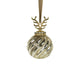 Weihnachtskugel Geweih Glas Gold ø10cm